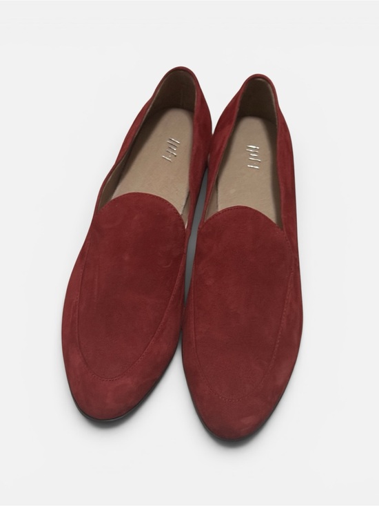 J. Jill Shoes - J. Jill Women's Suede Crimson Red Venetian Style Loafers Sz. 10 Like New